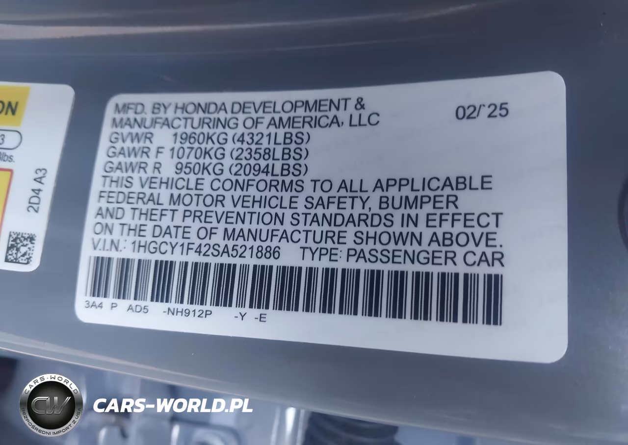 2025 Honda Accord Hybrid Touring VIN:1HGCY2F80SA037286 - 9