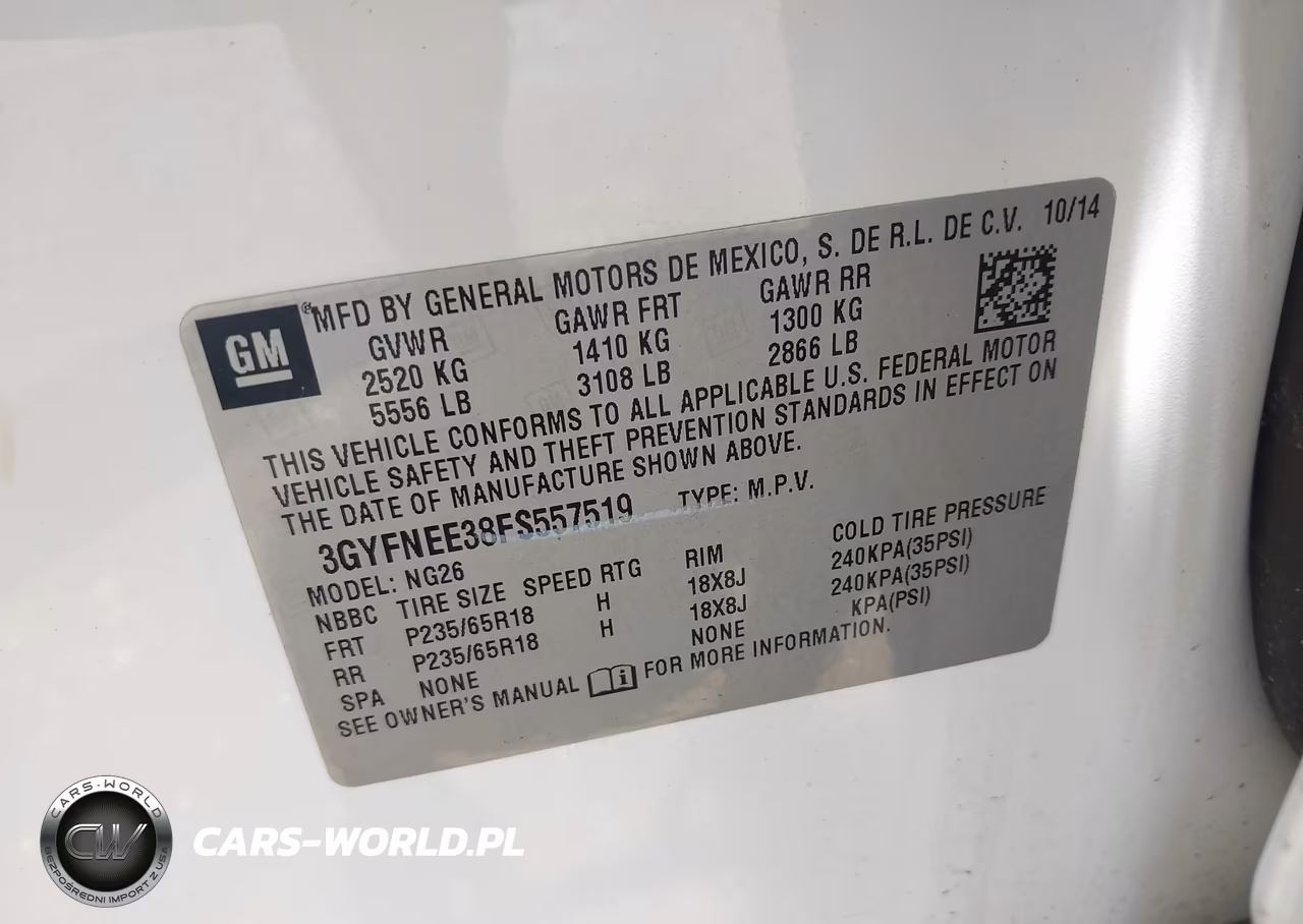 2015 Cadillac Srx Luxury Collection VIN:3GYFNEE38FS557519 - 9