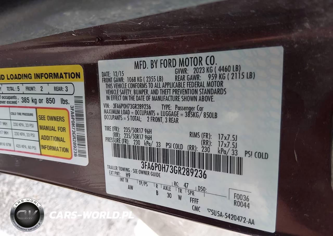 2016 Ford Fusion Se VIN:3FA6P0H73GR289236 - 9