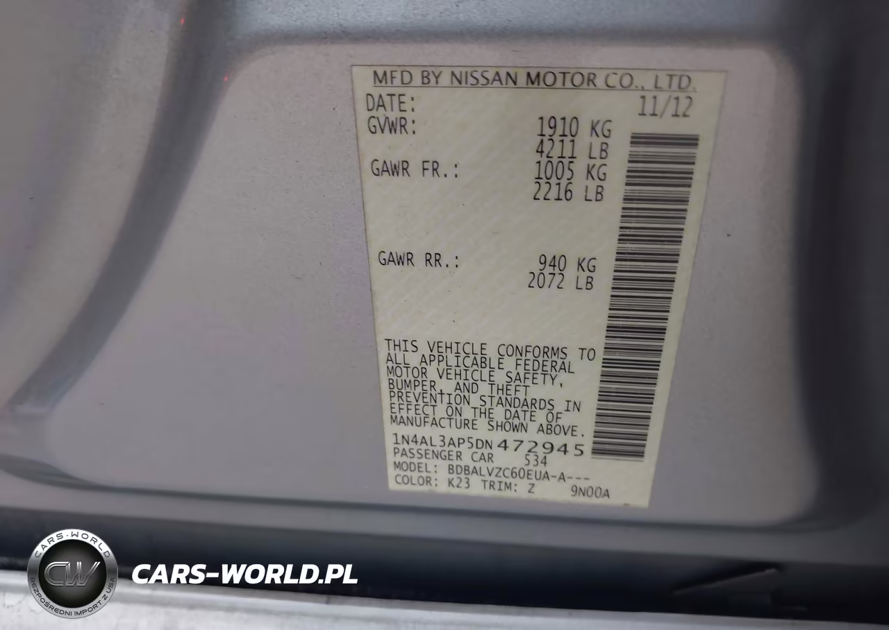 2013 Nissan Altima 2.5 Sl VIN:1N4AL3AP5DN472945 - 9
