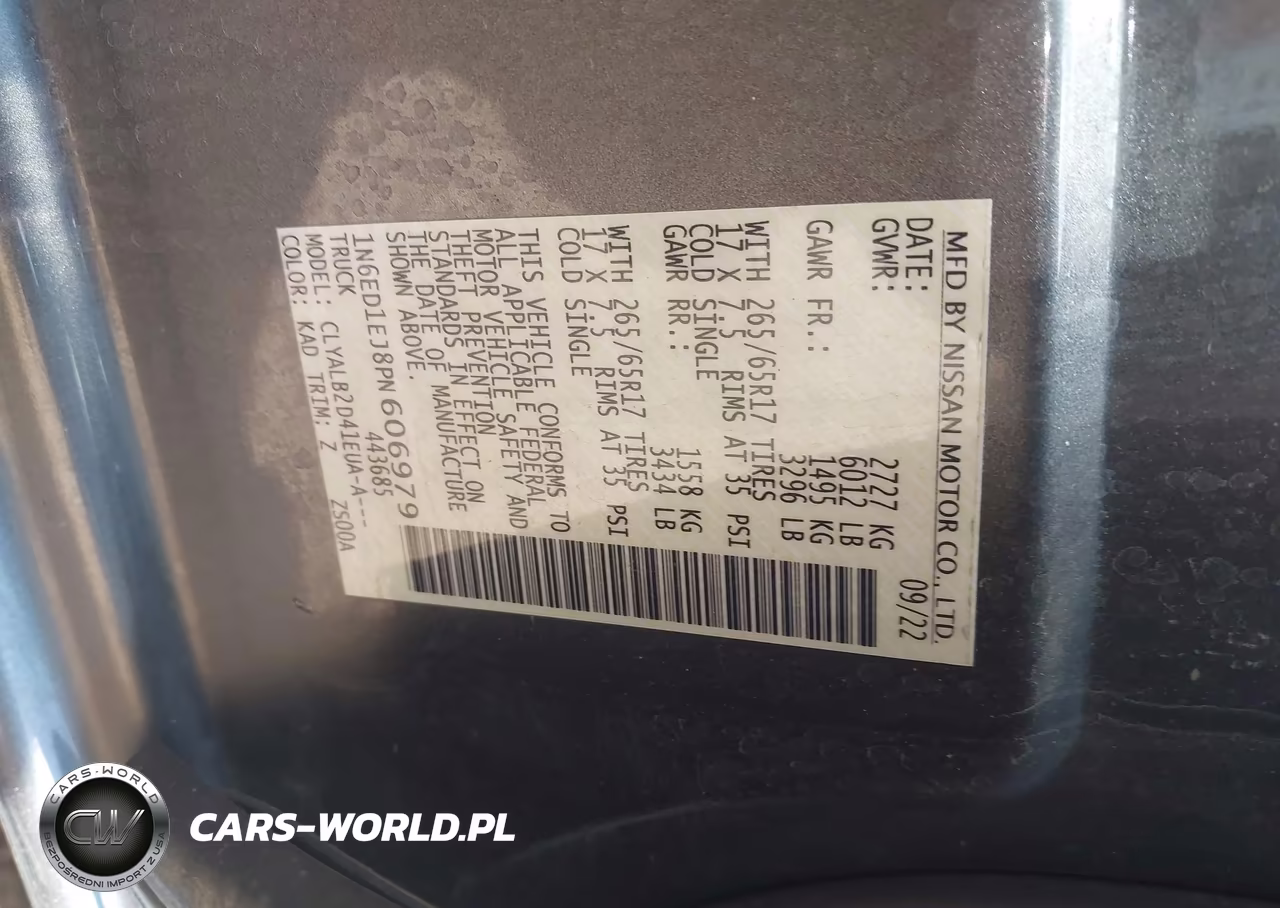 2023 Nissan Frontier Sv 4X2 VIN:1N6ED1EJ8PN606979 - 9