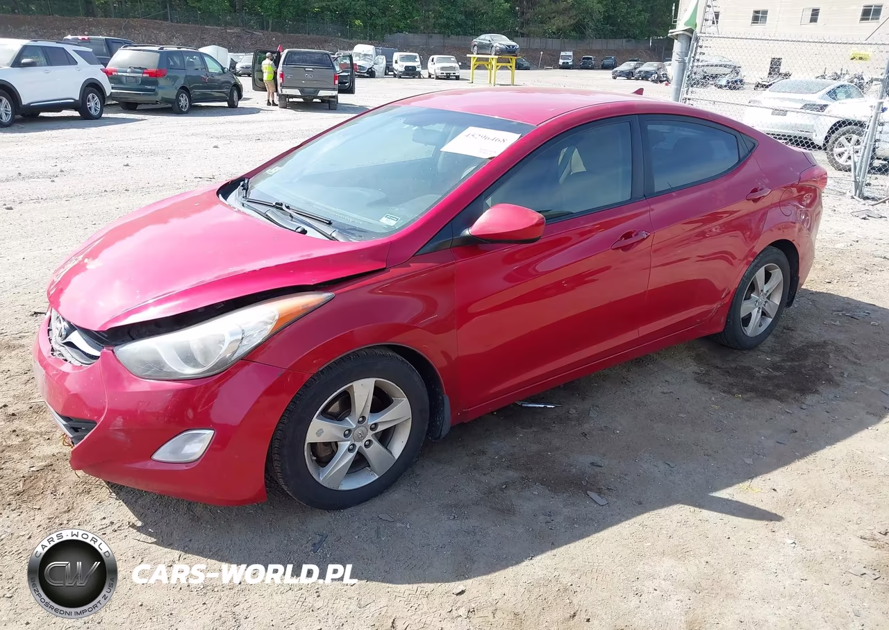 2013 Hyundai Elantra Gls VIN:KMHDH4AEXDU945866 - 2