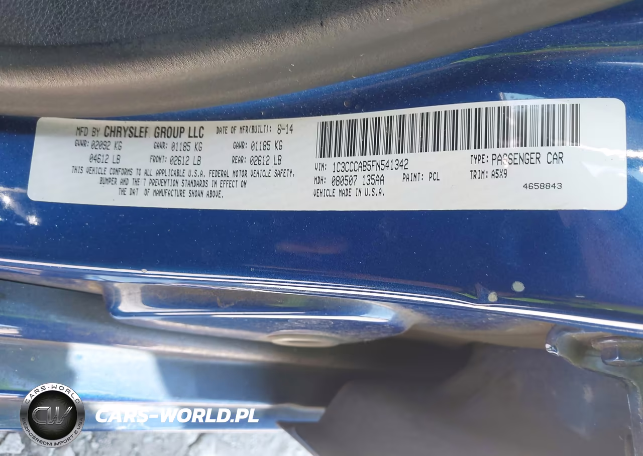 2015 Chrysler 200 Limited VIN:1C3CCCAB5FN541342 - 9