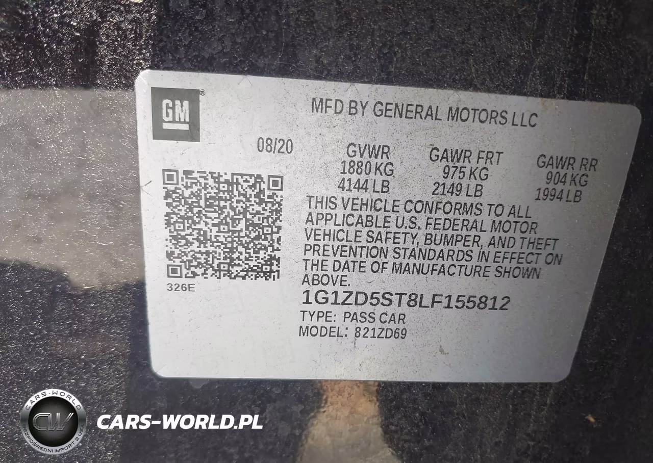 2020 Chevrolet Malibu Fwd Lt VIN:1G1ZD5ST8LF155812 - 9
