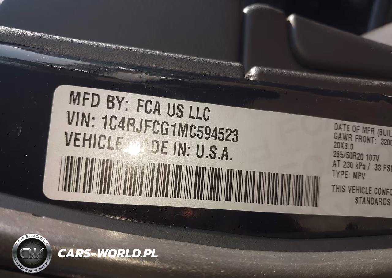 2021 Jeep Grand Cherokee High Altitude 4X4 VIN:1C4RJFCG1MC594523 - 9