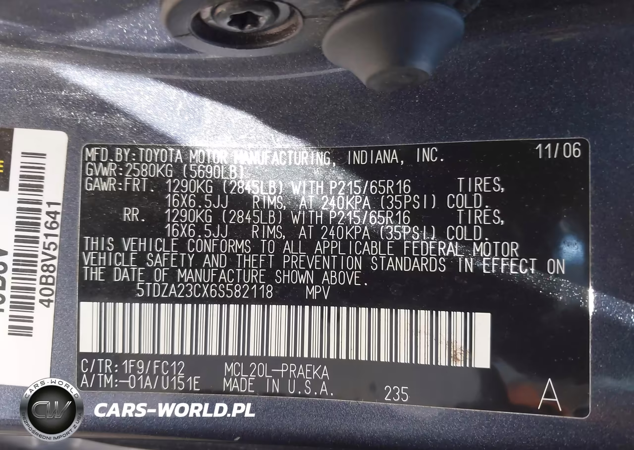 2006 Toyota Sienna Le VIN:5TDZA23CX6S582118 - 9