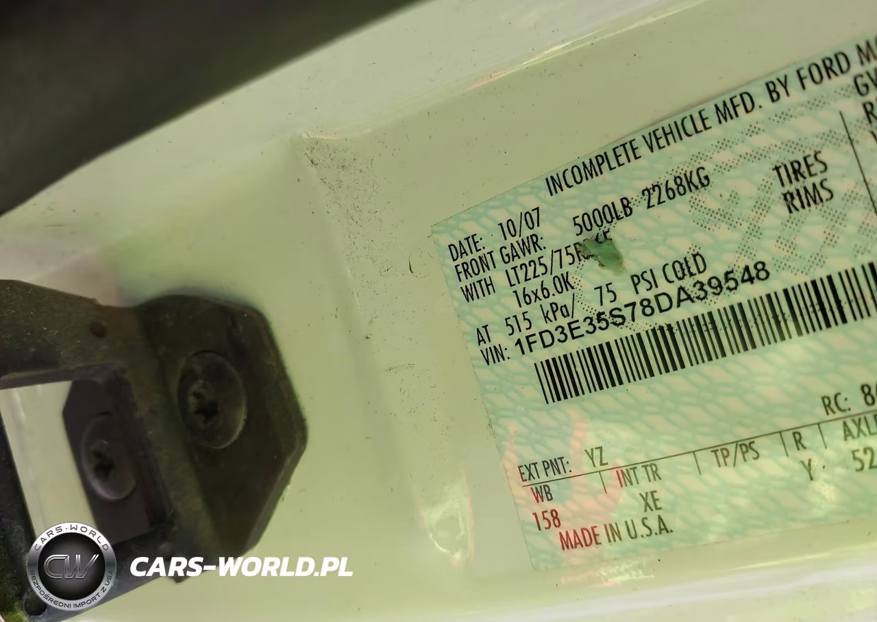 2008 Ford E-350 Cutaway VIN:1FD3E35S78DA39548 - 8