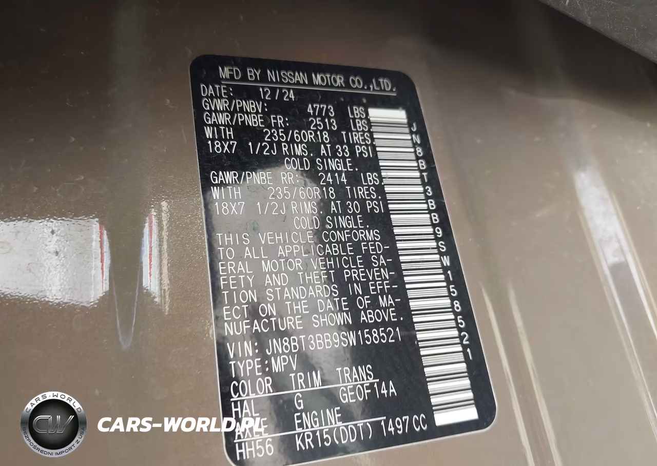 2025 Nissan Rogue Sv Intelligent Awd VIN:JN8BT3BB9SW158521 - 9