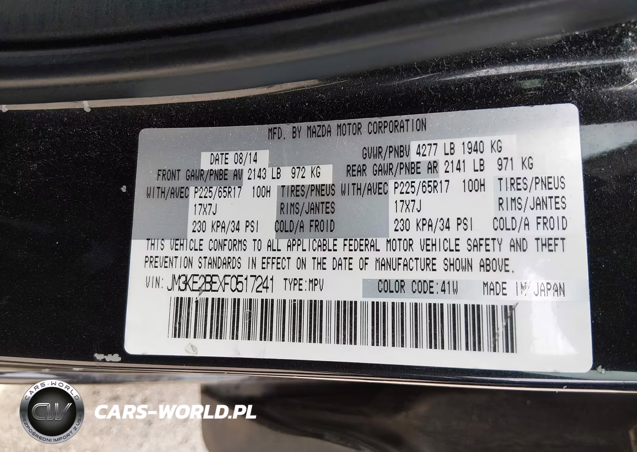 2015 Mazda Cx-5 Sport VIN:JM3KE2BEXF0517241 - 9