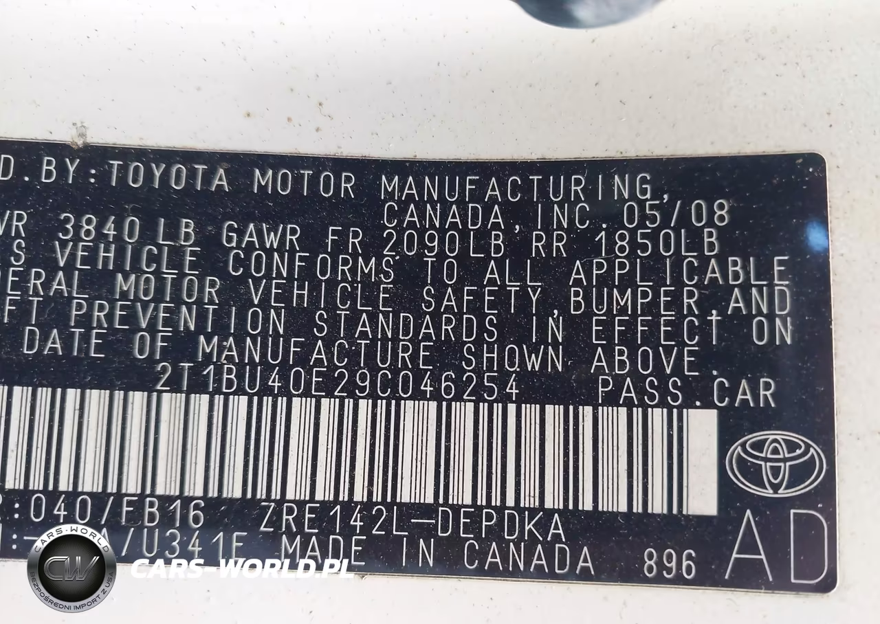 2009 Toyota Corolla Le VIN:2T1BU40E29C046254 - 9