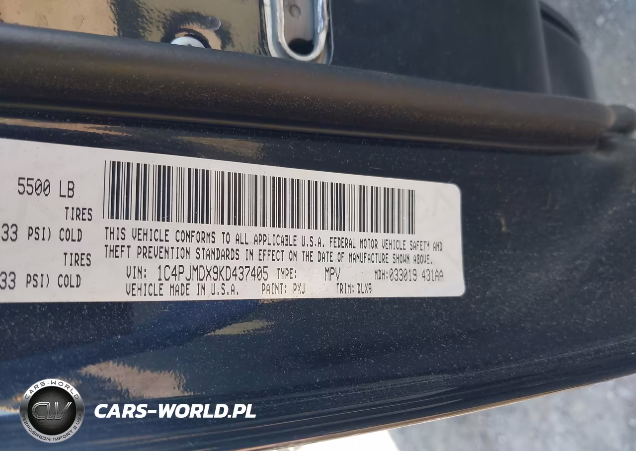 2019 Jeep Cherokee Limited 4X4 VIN:1C4PJMDX9KD437405 - 9