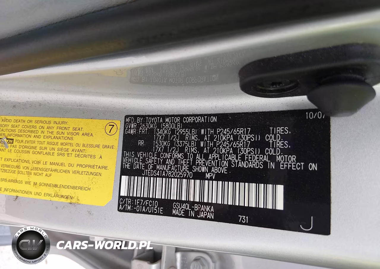 2008 Toyota Highlander VIN:JTEDS41A782025970 - 9