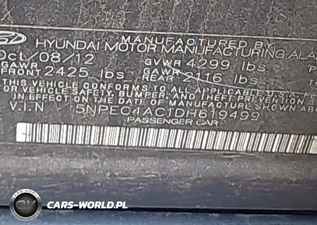 2013 Hyundai Sonata Limited VIN:5NPEC4AC1DH619499 - 9