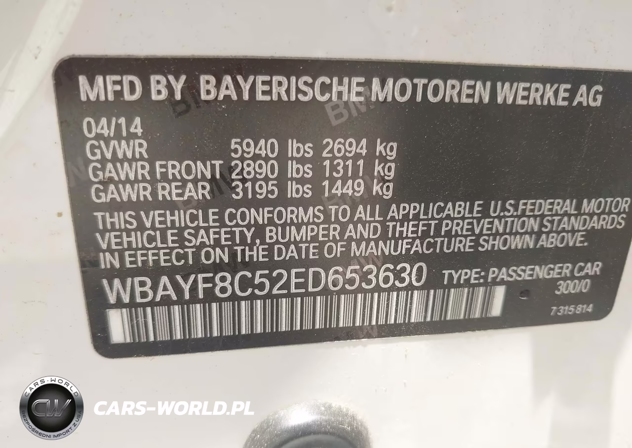 2014 BMW Alpina B7 xDrive VIN:WBAYF8C52ED653630 - 9