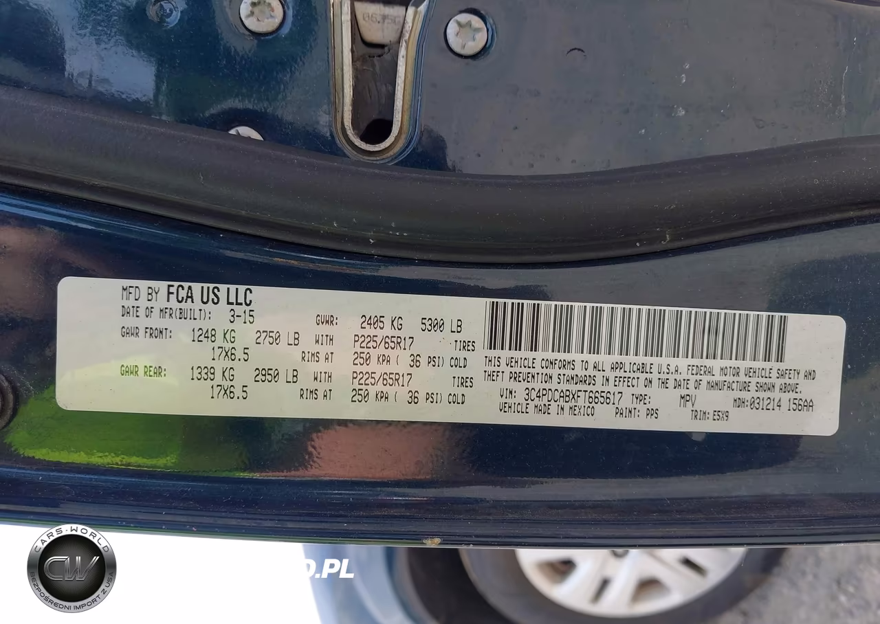 2015 Dodge Journey American Value Pkg VIN:3C4PDCABXFT665617 - 9