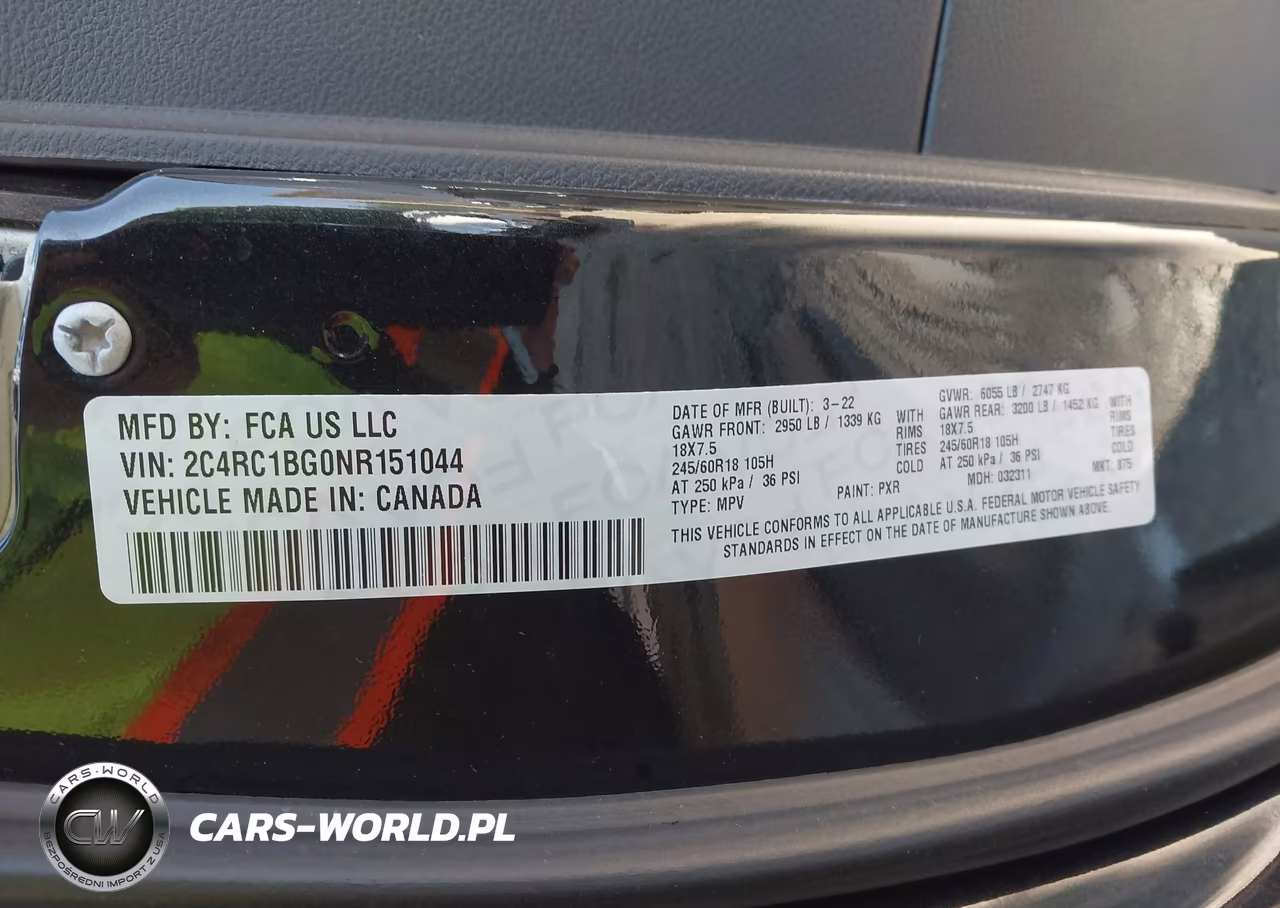 2022 Chrysler Pacifica Touring L VIN:2C4RC1BG0NR151044 - 9