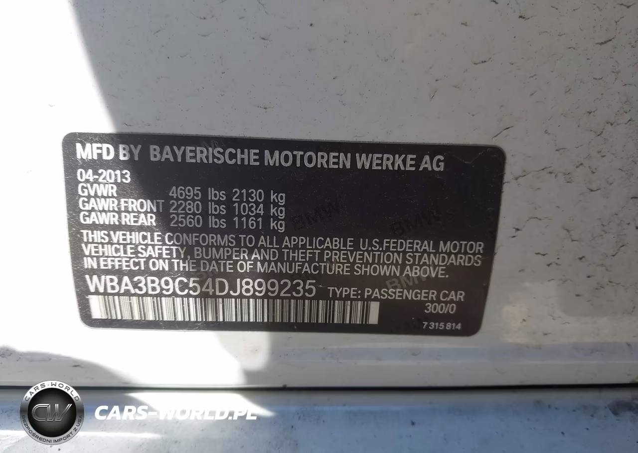 2013 BMW 335I xDrive VIN:WBA3B9C54DJ899235 - 9