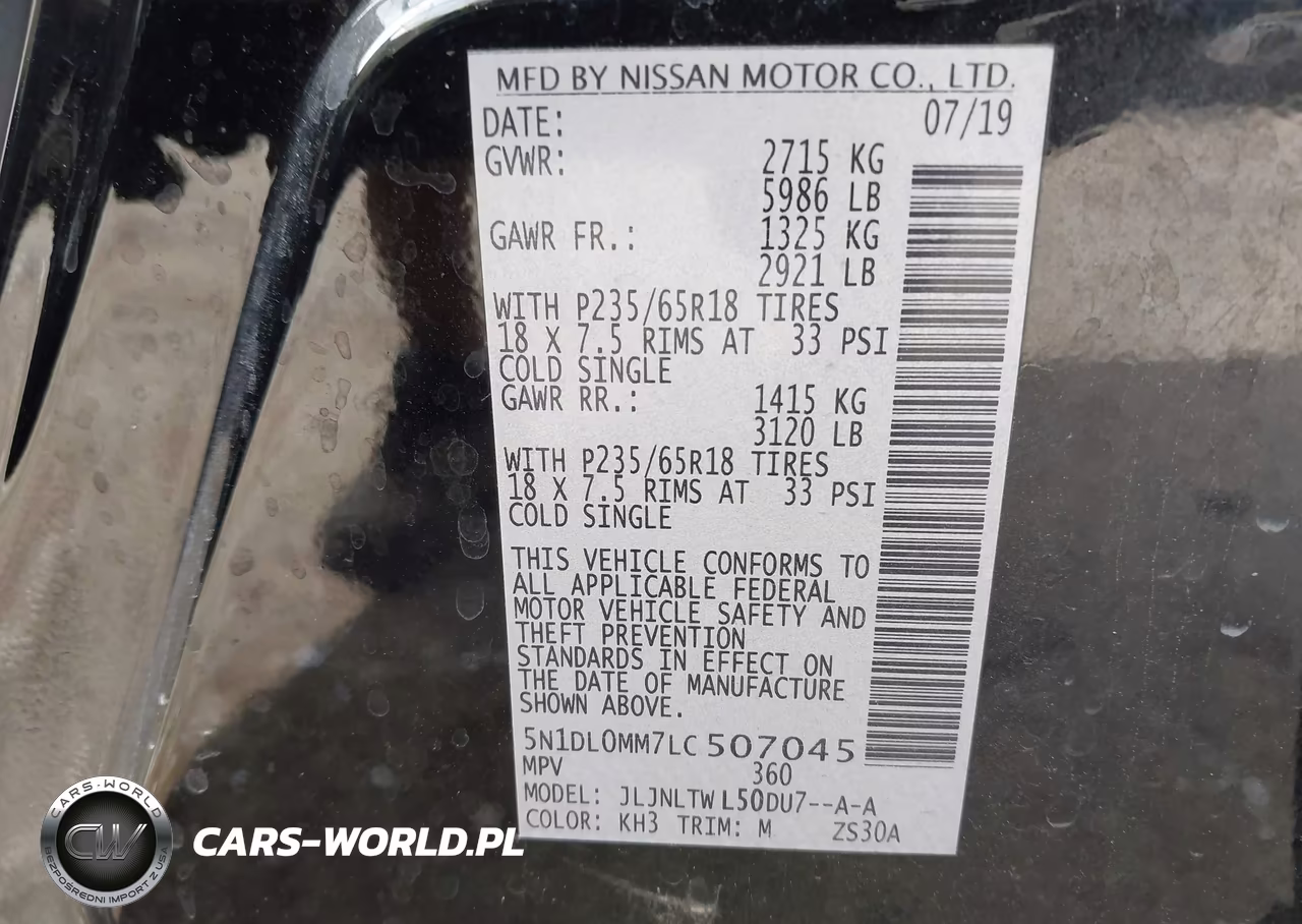 2020 Infiniti Qx60 Luxe Awd VIN:5N1DL0MM7LC507045 - 9