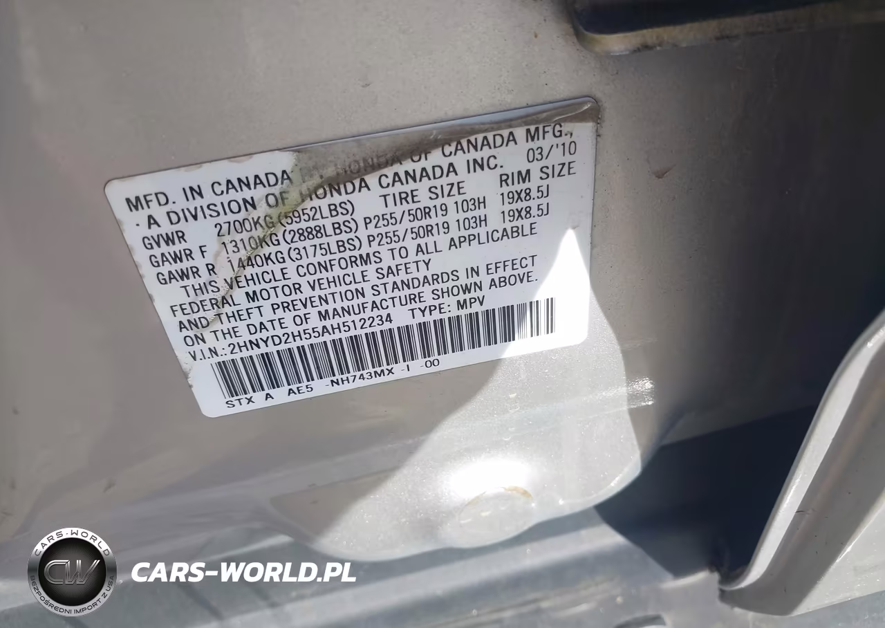 2010 Acura Mdx Advance Package VIN:2HNYD2H55AH512234 - 9