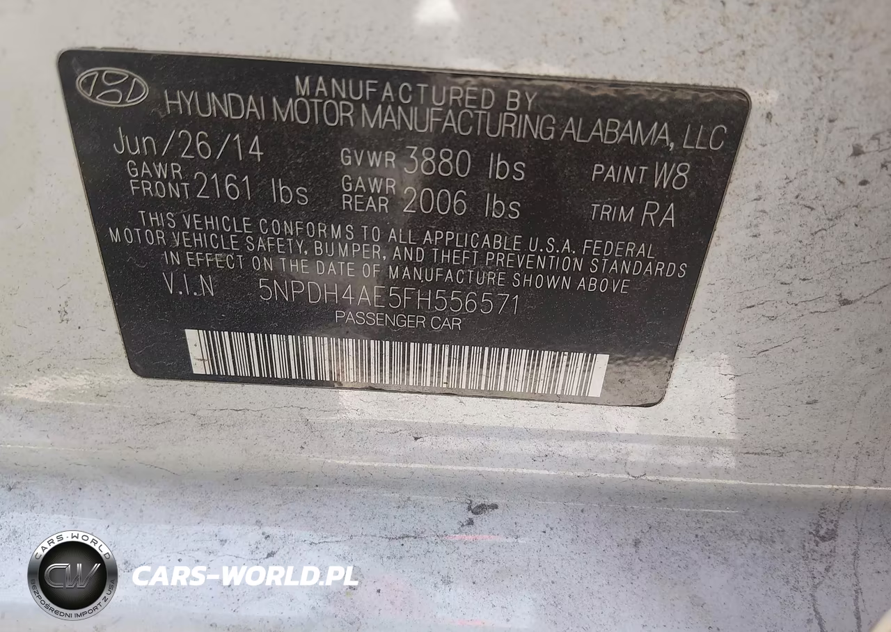 2015 Hyundai Elantra Se VIN:5NPDH4AE5FH556571 - 9