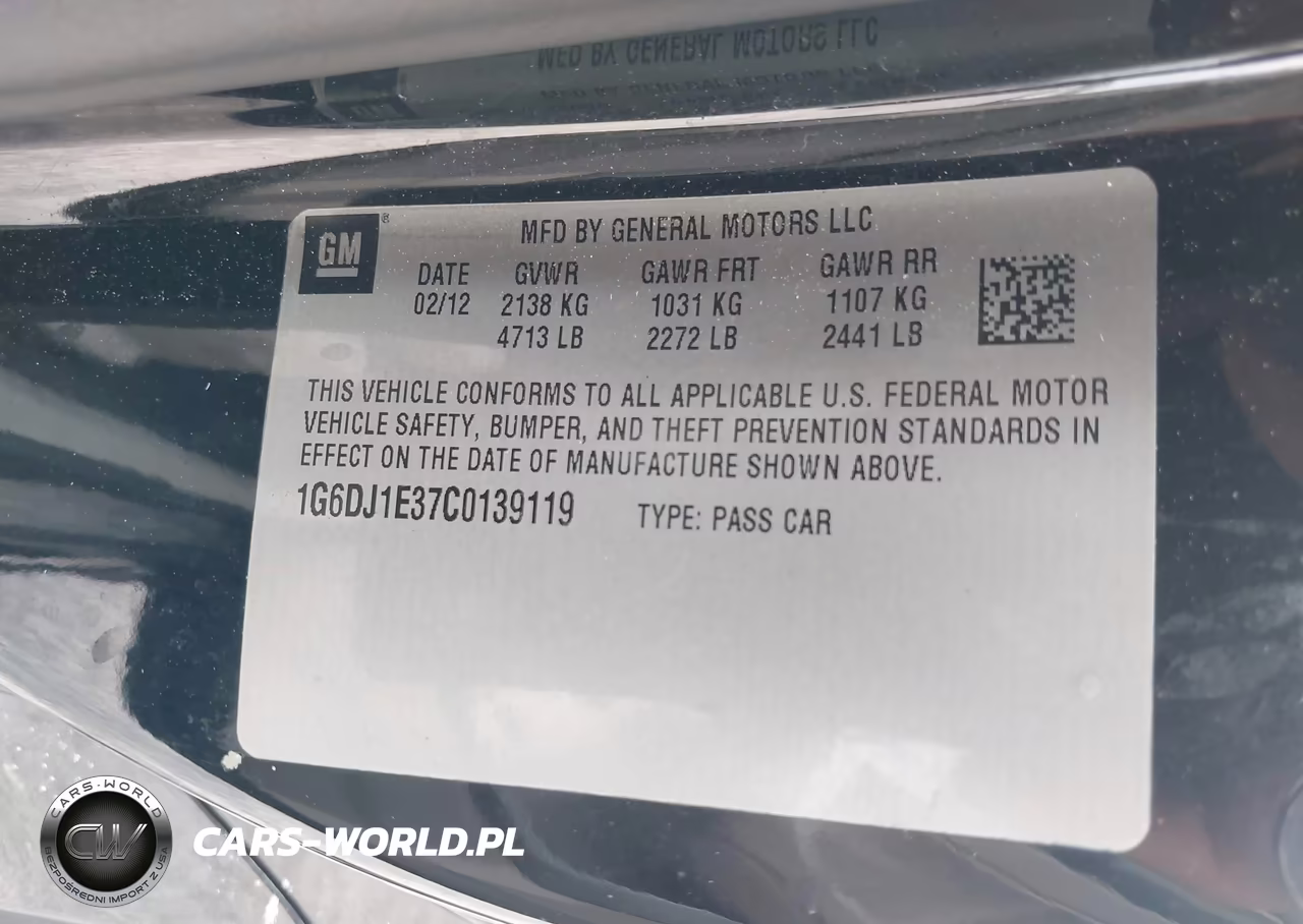 2012 Cadillac Cts Performance VIN:1G6DJ1E37C0139119 - 9