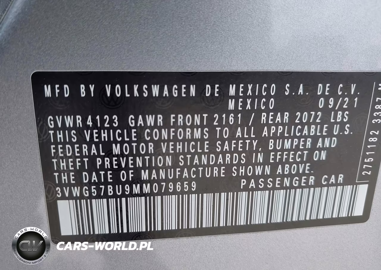 2021 Volkswagen Jetta 1.4T Sel Premium VIN:3VWG57BU9MM079659 - 9