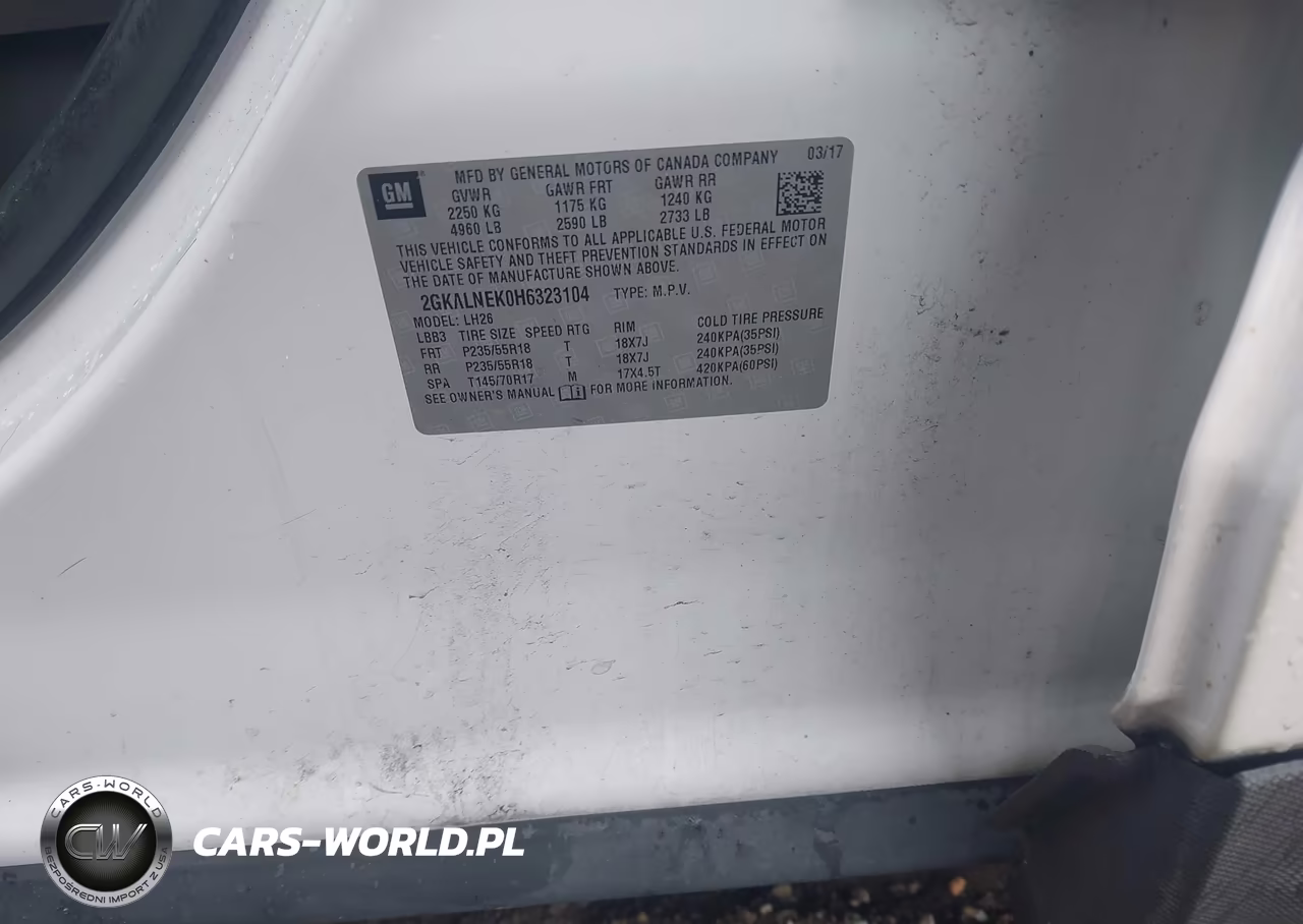 2017 GMC Terrain Sle-2 VIN:2GKALNEK0H6323104 - 9