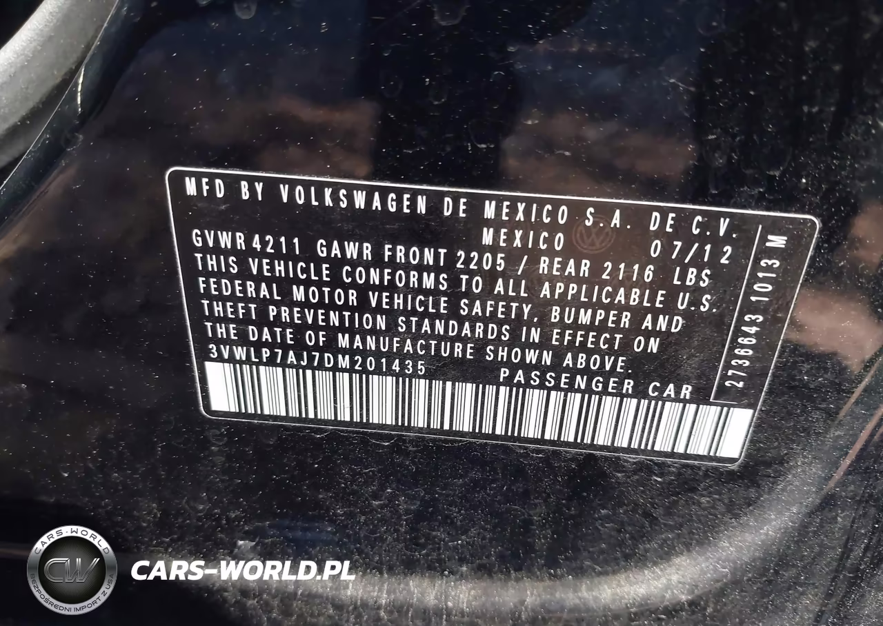 2013 Volkswagen Jetta 2.5L Sel VIN:3VWLP7AJ7DM201435 - 9