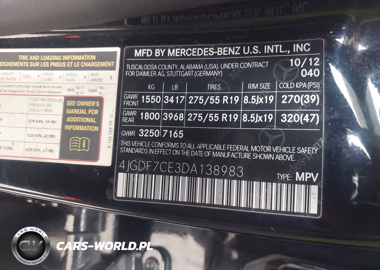 2013 Mercedes-Benz Gl 450 4Matic VIN:4JGDF7CE3DA138983 - 9