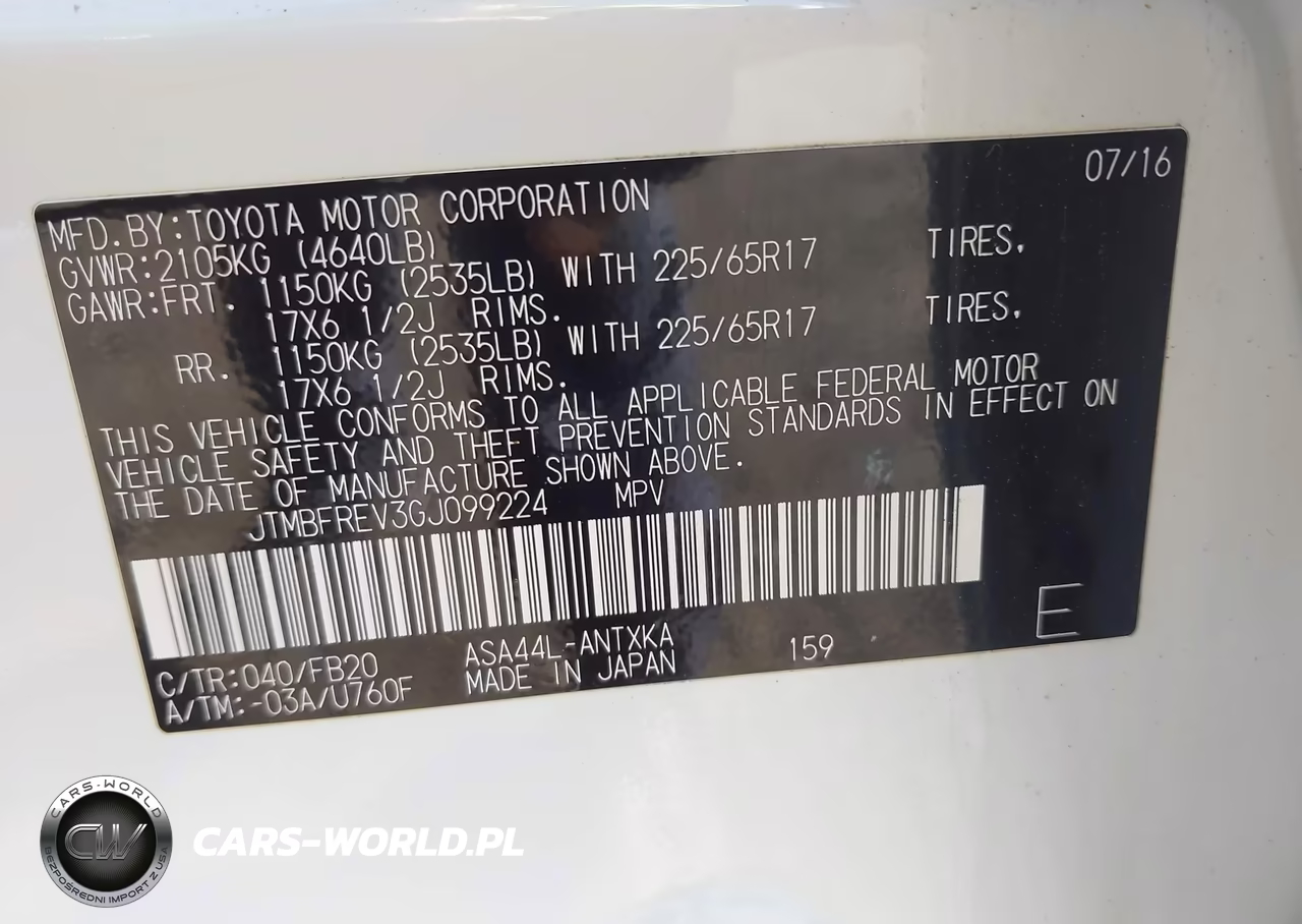 2016 Toyota Rav4 Le VIN:JTMBFREV3GJ099224 - 9