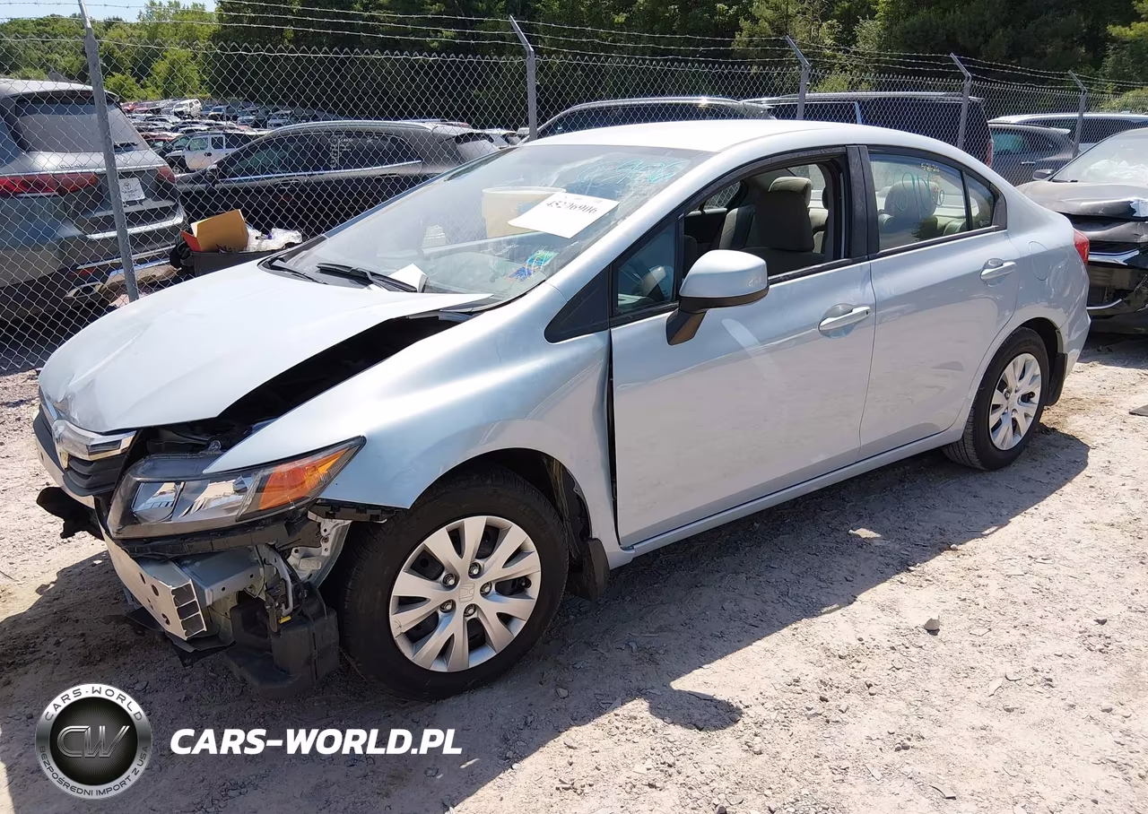 2012 Honda Civic Lx VIN:19XFB2F50CE043610 - 2