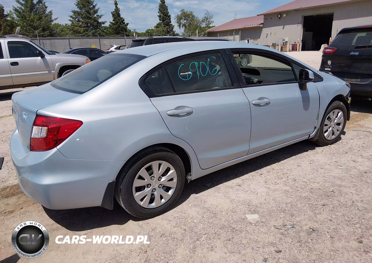 2012 Honda Civic Lx VIN:19XFB2F50CE043610 - 4