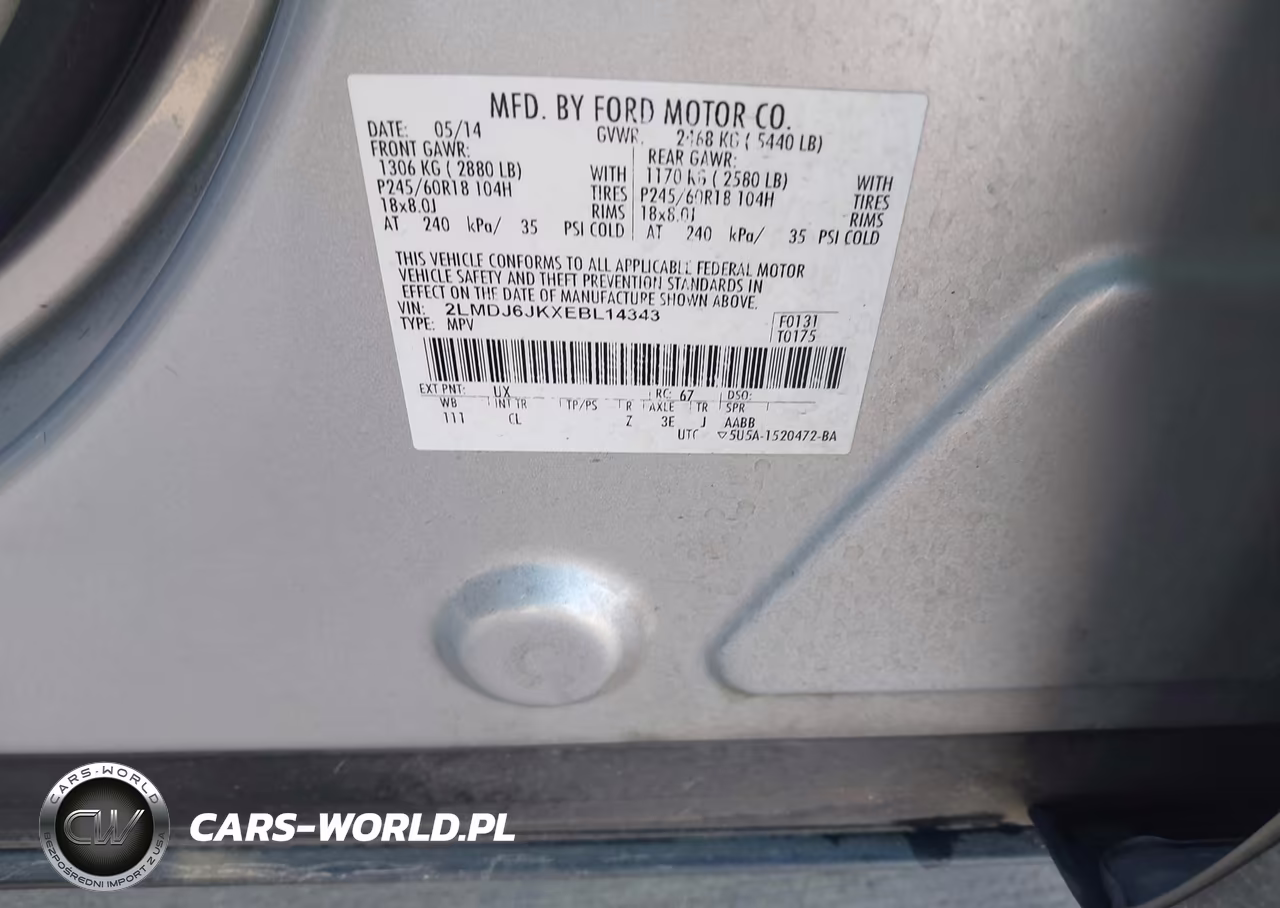 2014 Lincoln Mkx VIN:2LMDJ6JKXEBL14343 - 9