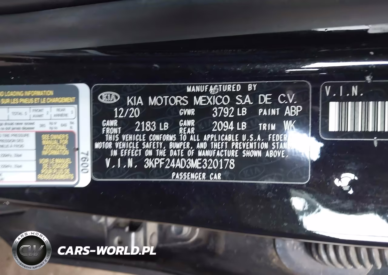 2021 Kia Forte Fe VIN:3KPF24AD3ME320178 - 9