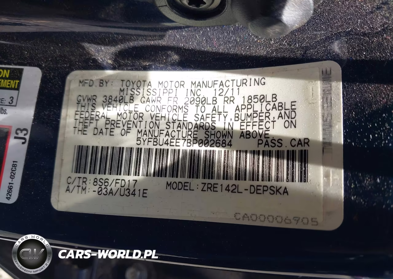 2011 Toyota Corolla S VIN:5YFBU4EE7BP002684 - 9
