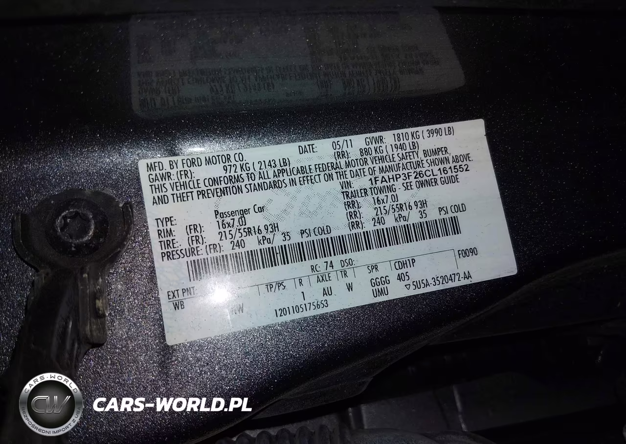 2012 Ford Focus Se VIN:1FAHP3F26CL161552 - 9