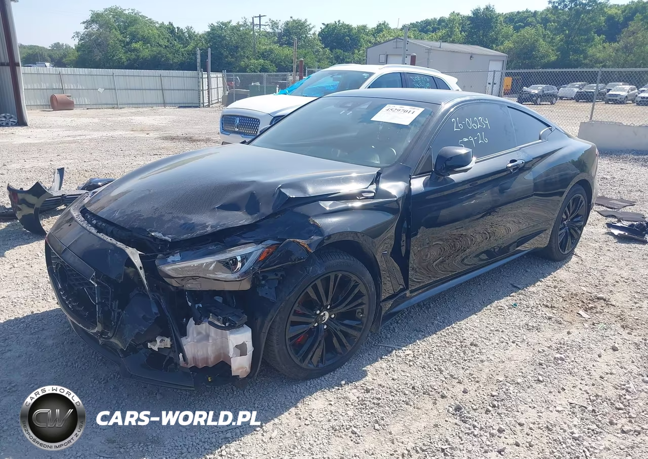 2022 Infiniti Q60 Red Sport 400 Awd VIN:JN1FV7LLXNM680163 - 2