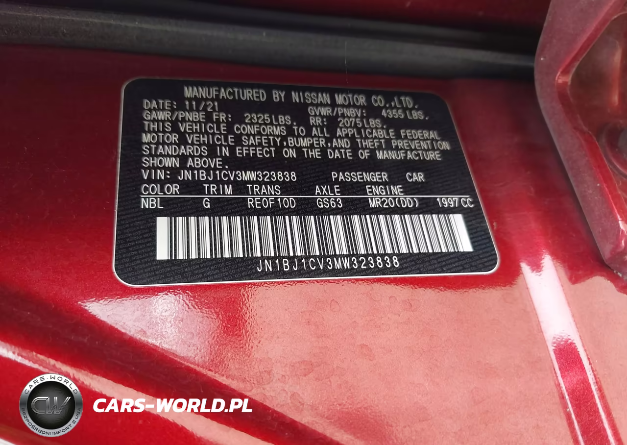 2021 Nissan Rogue Sport Sl Fwd Xtronic Cvt VIN:JN1BJ1CV3MW323838 - 9