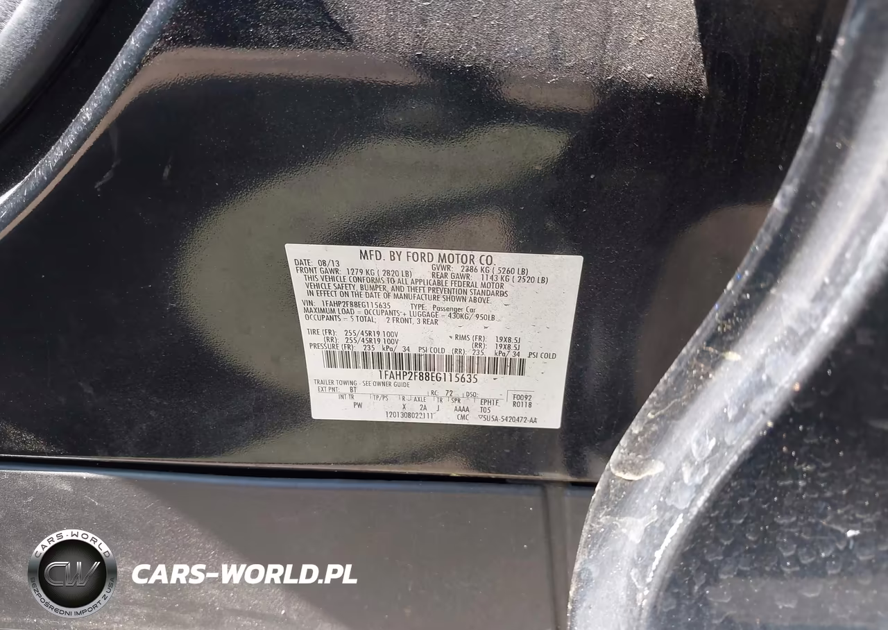 2014 Ford Taurus Limited VIN:1FAHP2F88EG115635 - 9