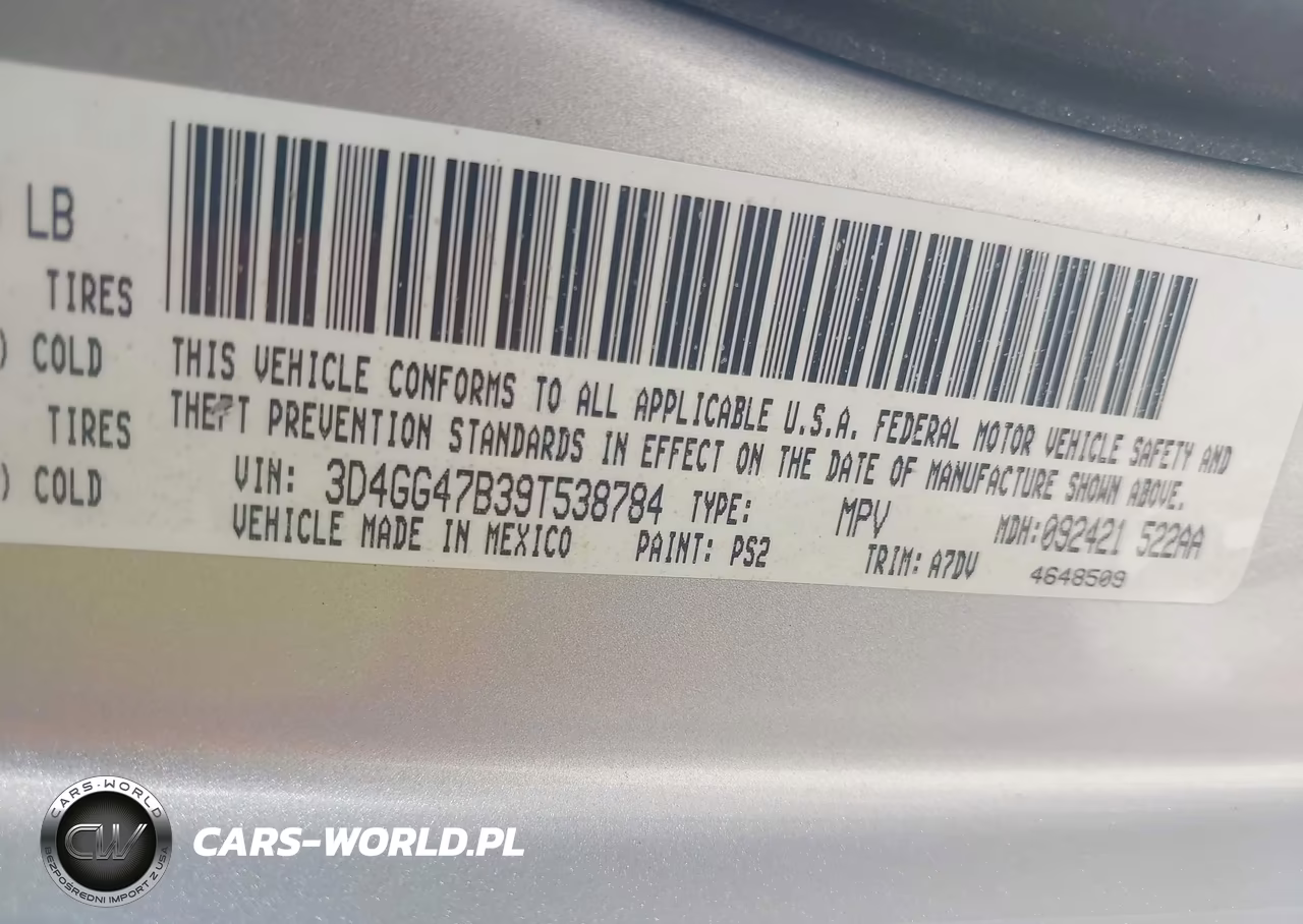 2009 Dodge Journey Se VIN:3D4GG47B39T538784 - 9