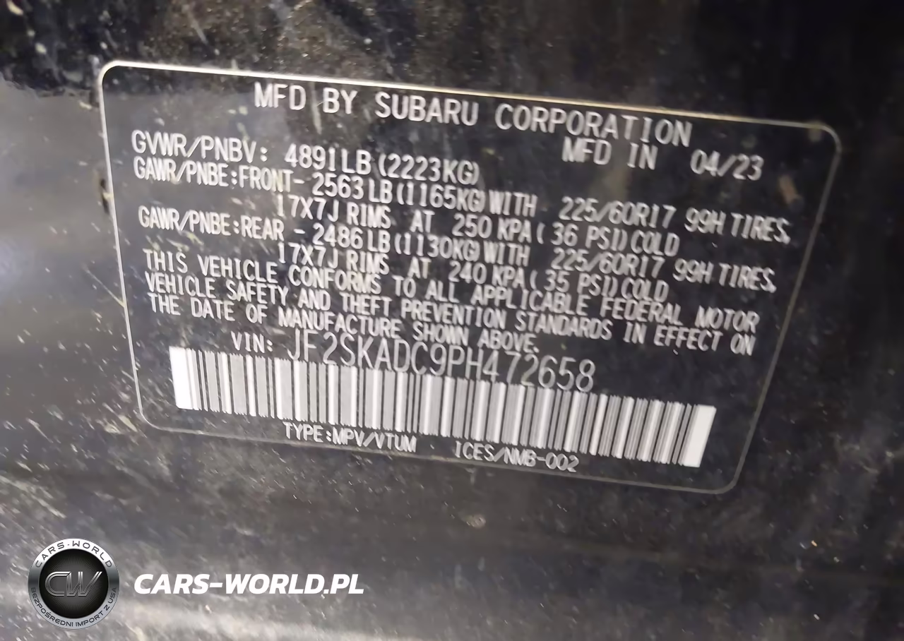 2023 Subaru Forester Premium VIN:JF2SKADC9PH472658 - 9