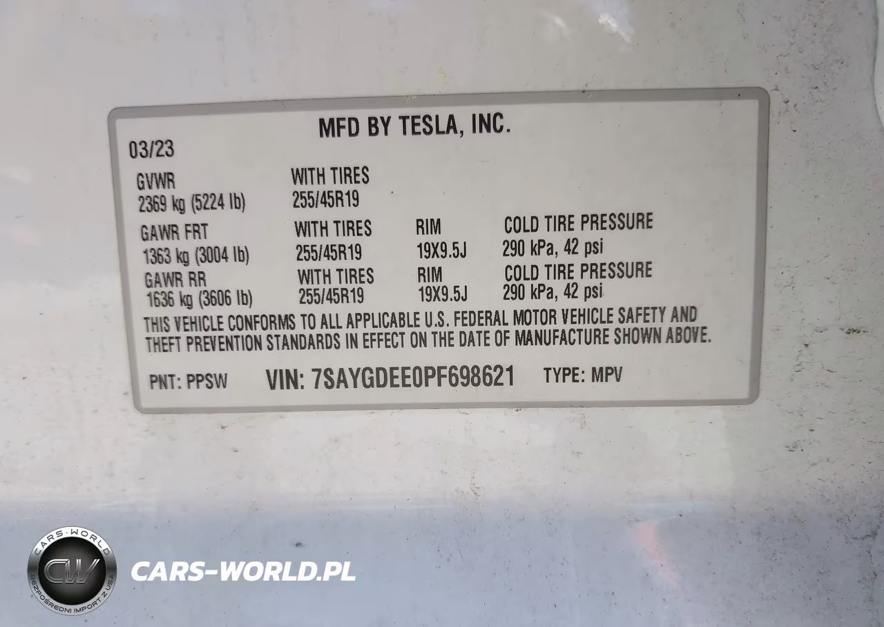 2023 Tesla Model Y Awd-Long Range Dual Motor All-Wheel Drive VIN:7SAYGDEE0PF698621 - 9