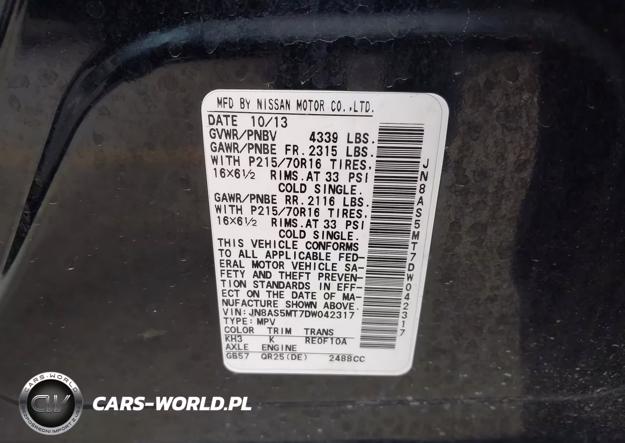 2013 Nissan Rogue S VIN:JN8AS5MT7DW042317 - 9