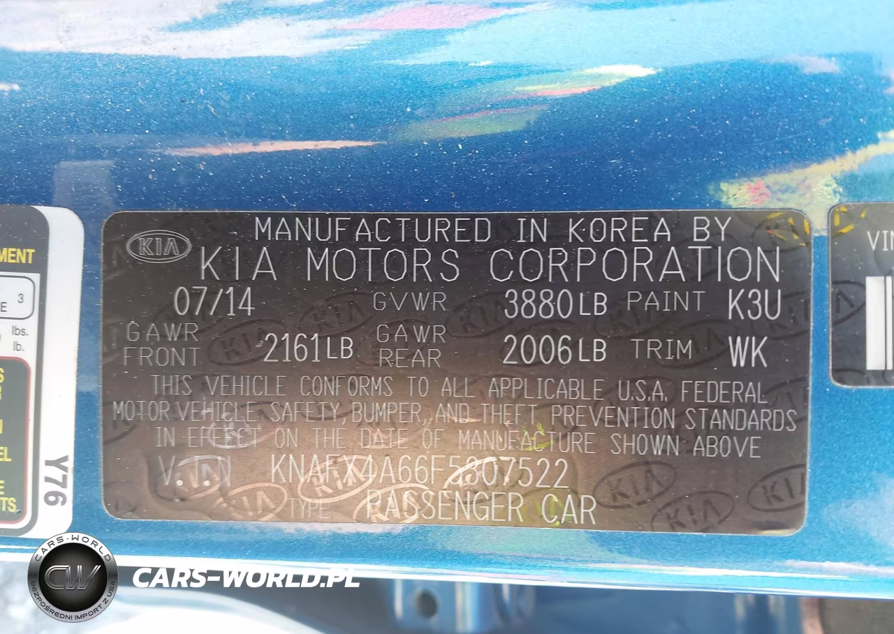 2015 Kia Forte Lx VIN:KNAFX4A66F5307522 - 9