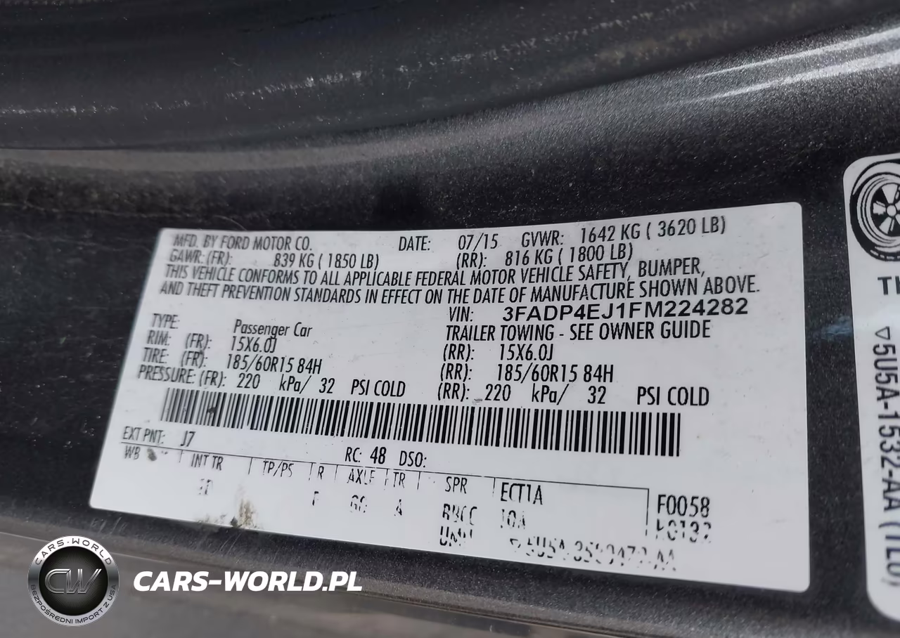 2015 Ford Fiesta Se VIN:3FADP4EJ1FM224282 - 9