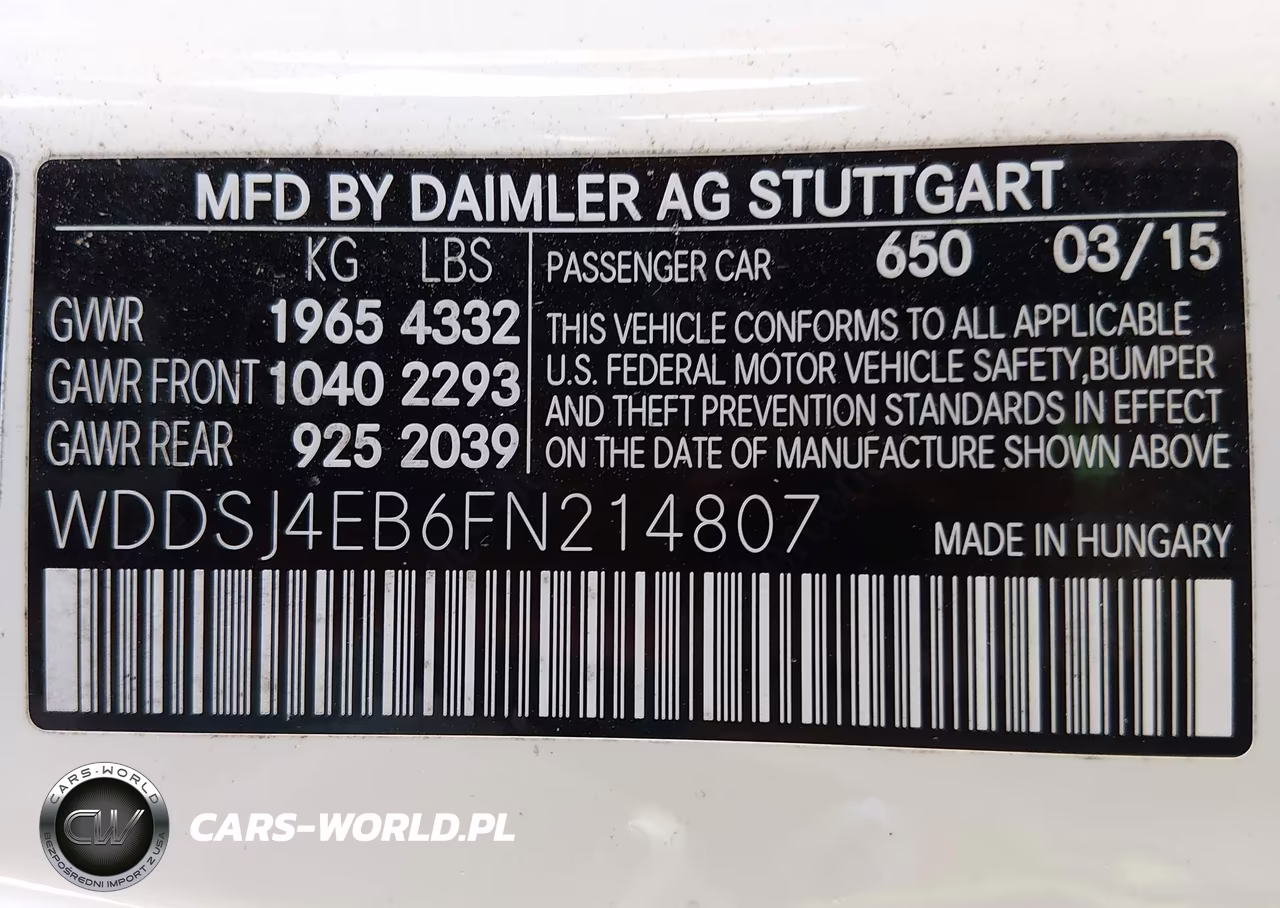 2015 Mercedes-Benz Cla 250 VIN:WDDSJ4EB6FN214807 - 9