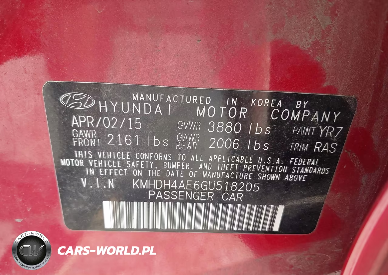 2016 Hyundai Elantra Se VIN:KMHDH4AE6GU518205 - 9
