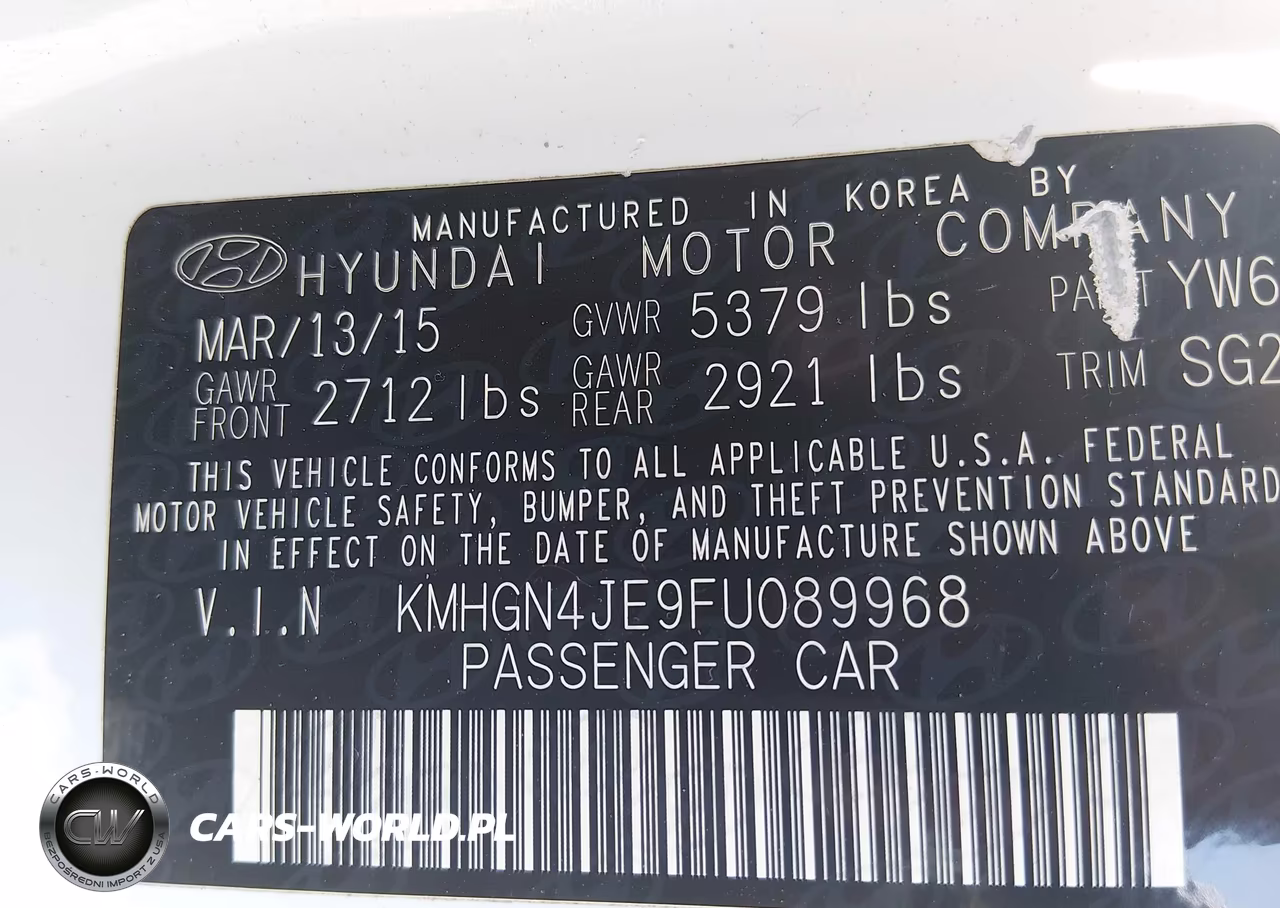 2015 Hyundai Genesis 3.8 VIN:KMHGN4JE9FU089968 - 9
