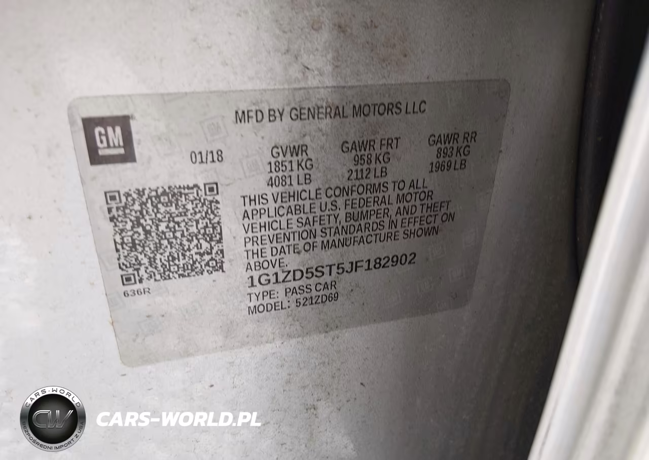 2018 Chevrolet Malibu Lt VIN:1G1ZD5ST5JF182902 - 9