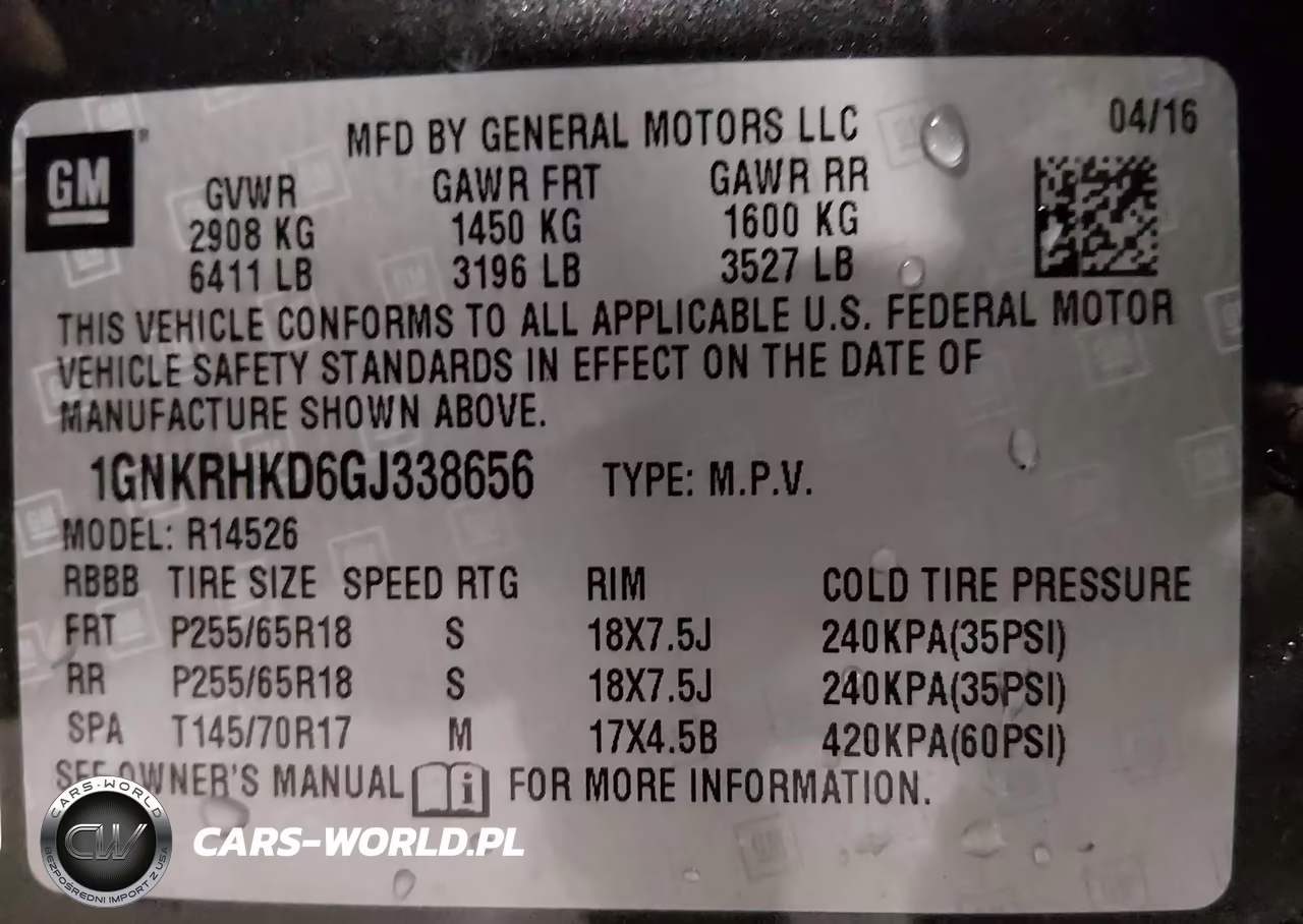 2016 Chevrolet Traverse 2Lt VIN:1GNKRHKD6GJ338656 - 9